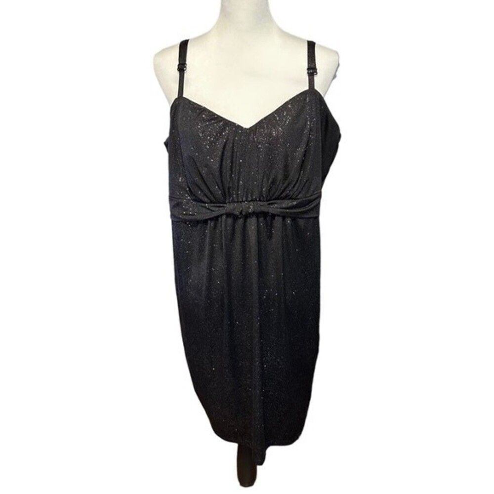 Torrid Festive Holiday Black Shimmer / Sparkle Dress Sz 3